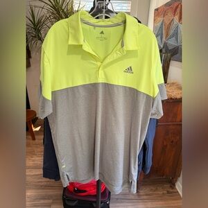 Adidas men's regular-fit colorblock golf polo shirt